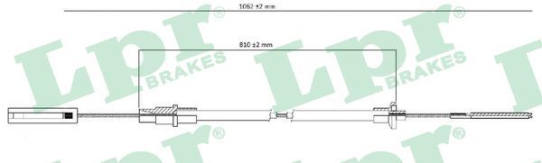 LPR C0256C Cable Pull, clutch control