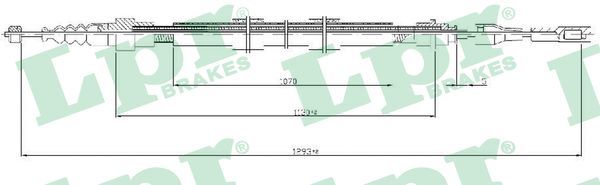 LPR C0258B Cable Pull, parking brake