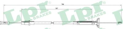 Cable Pull, clutch control LPR C0258C