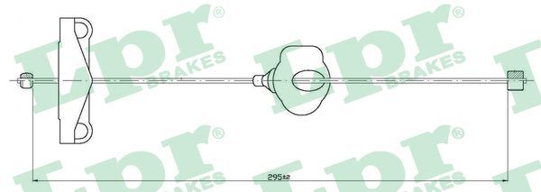 LPR C0261B Cable Pull, parking brake