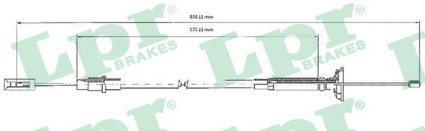LPR C0263C Cable Pull, clutch control
