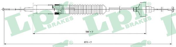 LPR C0266C Cable Pull, clutch control