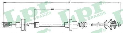 Cable Pull, clutch control LPR C0272C