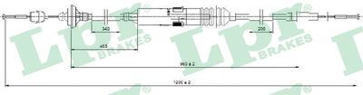 Cable Pull, clutch control LPR C0276C