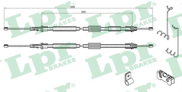 LPR C0283B Cable Pull, parking brake