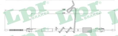 Cable Pull, parking brake LPR C0291B