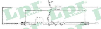 Cable Pull, parking brake LPR C0294B