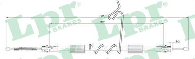 Cable Pull, parking brake LPR C0297B