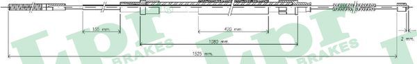 LPR C0303B Cable Pull, parking brake