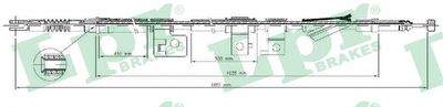 Cable Pull, parking brake LPR C0309B