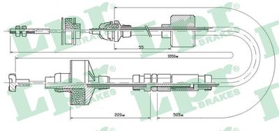 Cable Pull, clutch control LPR C0309C