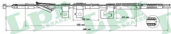 LPR C0310B Cable Pull, parking brake