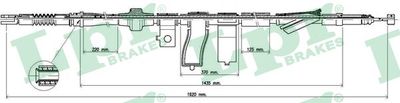 Cable Pull, parking brake LPR C0313B