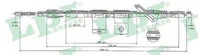 Cable Pull, parking brake LPR C0323B