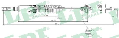 Cable Pull, clutch control LPR C0339C