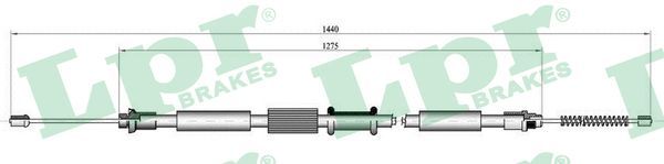 LPR C0342B Cable Pull, parking brake