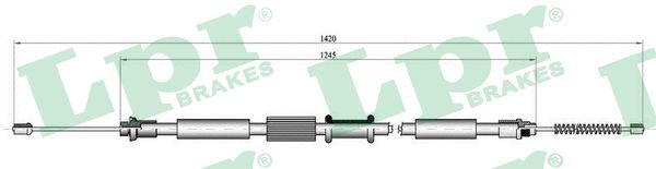 LPR C0343B Cable Pull, parking brake