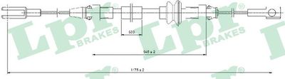 Cable Pull, parking brake LPR C0368B