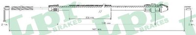 Cable Pull, parking brake LPR C0369B
