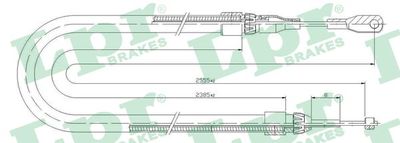 Cable Pull, parking brake LPR C0399B