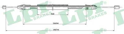 Cable Pull, parking brake LPR C0401B