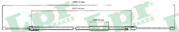 LPR C0402B Cable Pull, parking brake