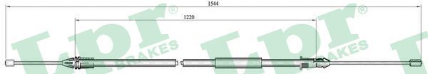 LPR C0404B Cable Pull, parking brake