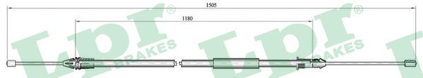 LPR C0405B Cable Pull, parking brake