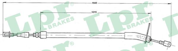 LPR C0409B Cable Pull, parking brake