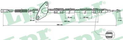 Cable Pull, parking brake LPR C0412B