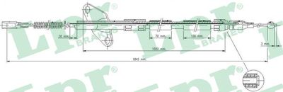 Cable Pull, parking brake LPR C0413B