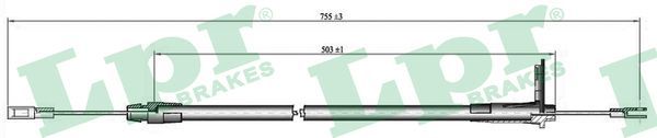 LPR C0434B Cable Pull, parking brake