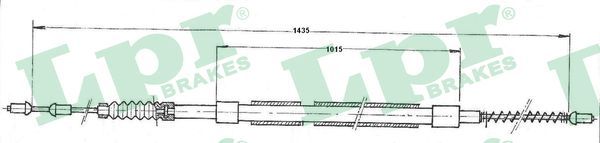 LPR C0438B Cable Pull, parking brake