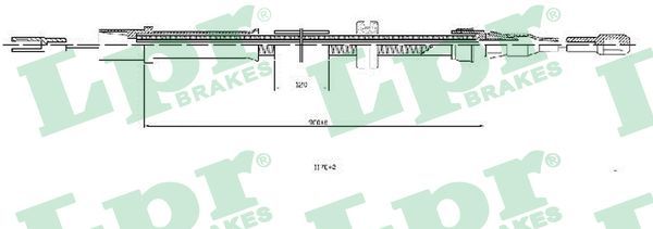 LPR C0455B Cable Pull, parking brake