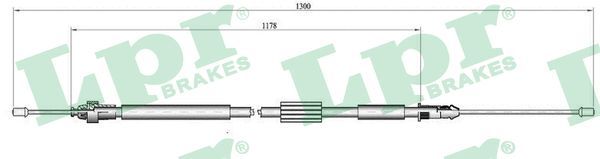 LPR C0465B Cable Pull, parking brake