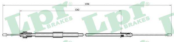 LPR C0466B Cable Pull, parking brake