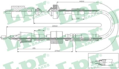 Cable Pull, clutch control LPR C0470C