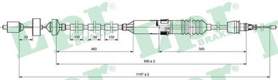 Cable Pull, clutch control LPR C0471C