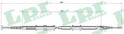 Cable Pull, parking brake LPR C0473B