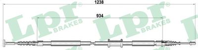 Cable Pull, parking brake LPR C0474B