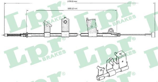 LPR C0475B Cable Pull, parking brake