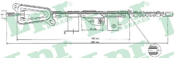 LPR C0477B Cable Pull, parking brake
