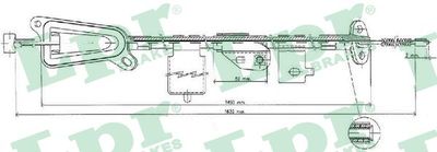 Cable Pull, parking brake LPR C0481B