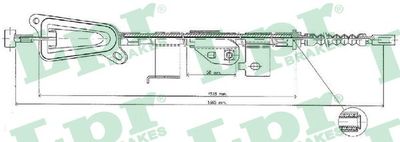 Cable Pull, parking brake LPR C0483B