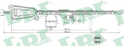 Cable Pull, parking brake LPR C0484B