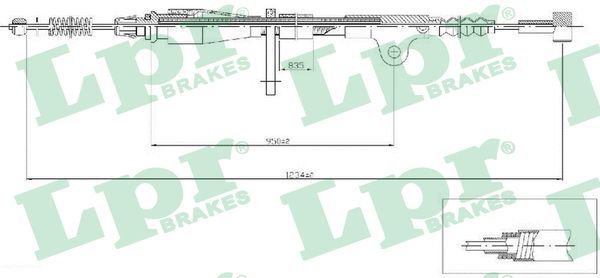 LPR C0505B Cable Pull, parking brake