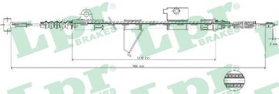 Cable Pull, parking brake LPR C0512B