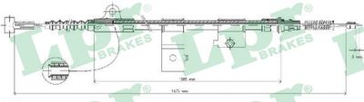 Cable Pull, parking brake LPR C0513B