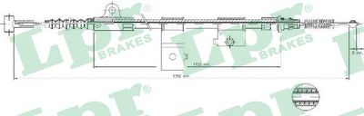 Cable Pull, parking brake LPR C0515B