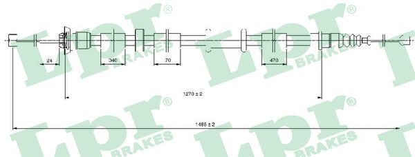 LPR C0520B Cable Pull, parking brake